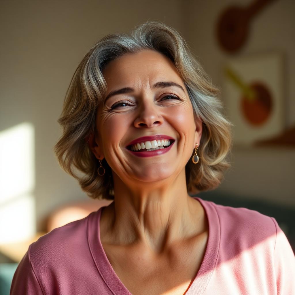 Woman feeling balanced and energetic after using My EstroGem